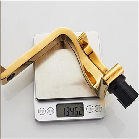 All copper basin faucet, hot and cold mixing faucet, creative luxury art dragon-shaped home bathroom sink (brushed gold)