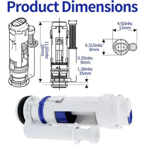 Toilet Parts Anti Siphon Wras Toilet Fill Valve Repair Dual Flush