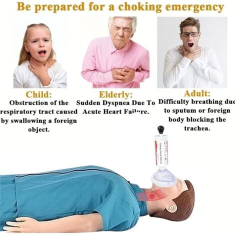 Choking Rescue Equipment, Effective Breathing Aid Equipment, Portable First Aid Kit for Children and Adults