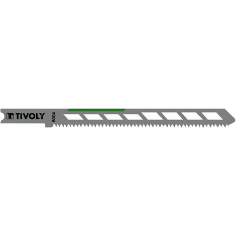Tivoly • 2 hojas de sierra de calar • Larga vida útil • Corte preciso • Corte fino • Accesorio tipo U • Para todo tipo de madera