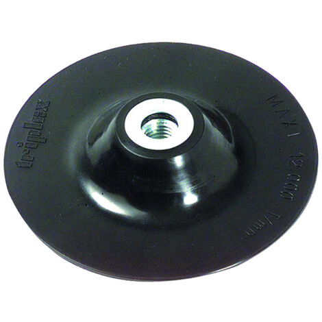 Tivoly • Plato de lijado para amoladora • Caucho • Ø125mm • Orificio M14 (1/3)