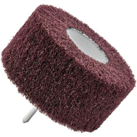 Tivoly • Rueda de ESPUMA ABRASIVA para taladro-destornillador Dim Ø100x45mm / Gr: 80 / mango 6mm