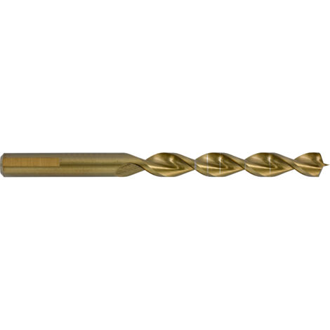 Tivoly • Broca para madera HSS - Afilado con punta rápida - Vástago cilíndrico graduado SLR, Ø6mm (1/2)