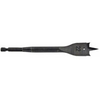 Tivoly • 1 Broca plana para madera Ø 20 mm, Cuerpo reforzado, Doble rompevirutas, Vástago hexagonal 6,35mm