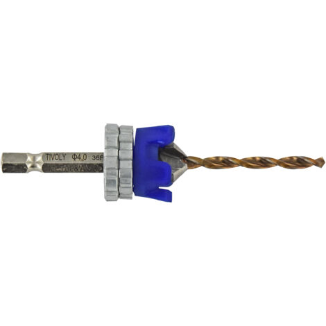 Tivoly • Metal Technic 2-in-1-Holzbohrer und -schneider, Sechskantschaft, intensiver Einsatz Ø 4 mm