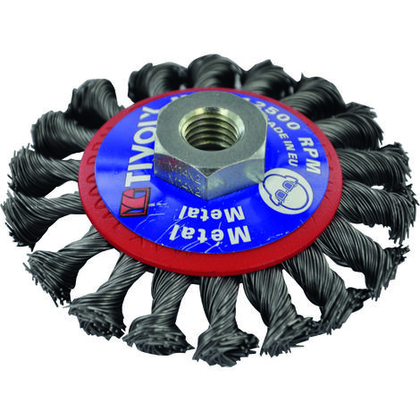 Tivoly • Konische Bürste D95 mm M14 für Twisted Steel Grinder Technic Large Metal Stripping