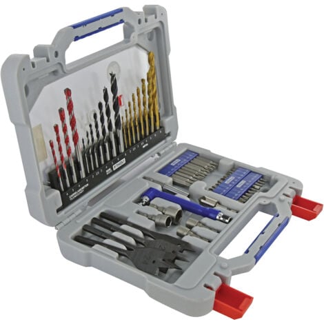Tivoly • Valigetta 60pz T60 Per Forare Metallo, Legno, Cemento, Piastrelle e Avvitare