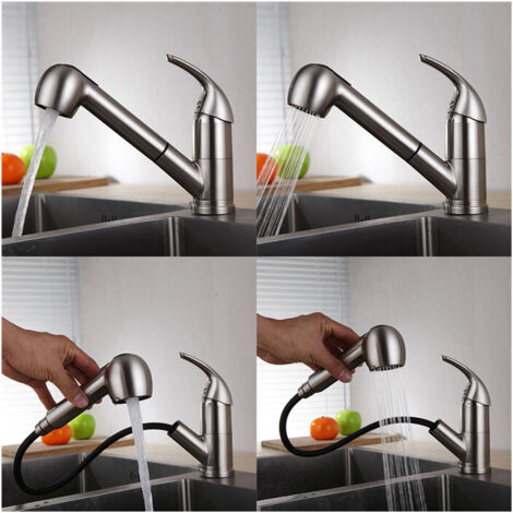 Grifo Cocina HOMELODY Extraible Negro Osmosis Vias, Para