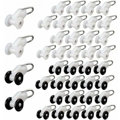 Riel De Rueda De Cortina De Plástico De Aleación, Rodillos De Pista Curvos Rectos, Gancho Para Cortinas Colgant, Anillo Dlizante, Accorios Decorativos, 1 Paquete - AliExprs