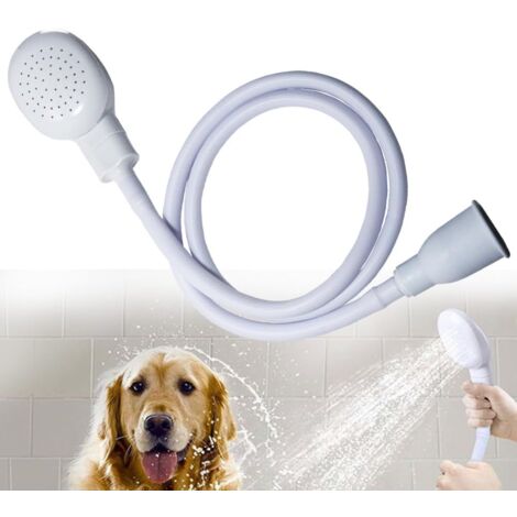 Funalix Cabezal De Ducha Para Mascotas De Goma, Cabezal De Ducha De Mano Portátil Para Bañar Mascotas, Bebés Y Lavar El Cabello, Fácil Instalación En Grifos De Baño Y Cocina