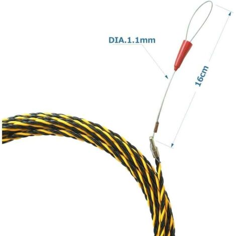 Extractor de cables de una pieza de 20 m, 6,0 mm de diámetro, kit de ...