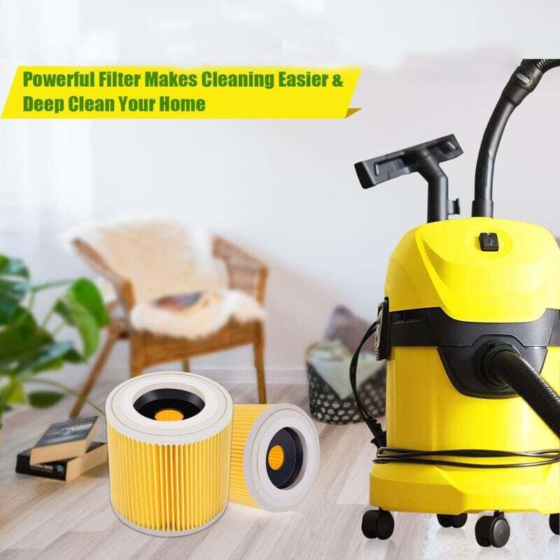 Filtri Ricambio Per Aspirapolvere Kärcher - Set Di 2 Cartucce, Compatibili Con WD3, WD2, MV3, Modelli 6.414-552.0 - Foto 11