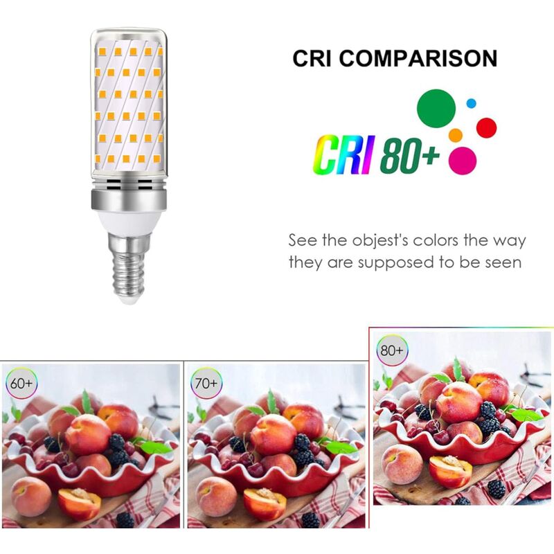 Lampadine LED E14 16W - Luce Calda 2700K, Equivalenti A 120W, Non Dimmerabili, Confezione Da 2 - Foto 3