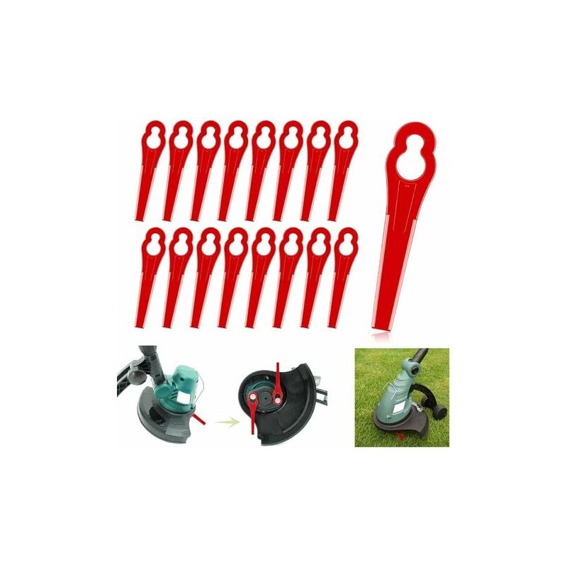60 Lame Tagliaerba In Plastica - Ricambio Per Decespugliatore, 85mm, Per FRT18A, FRT20A1, IART2520 - Foto 7