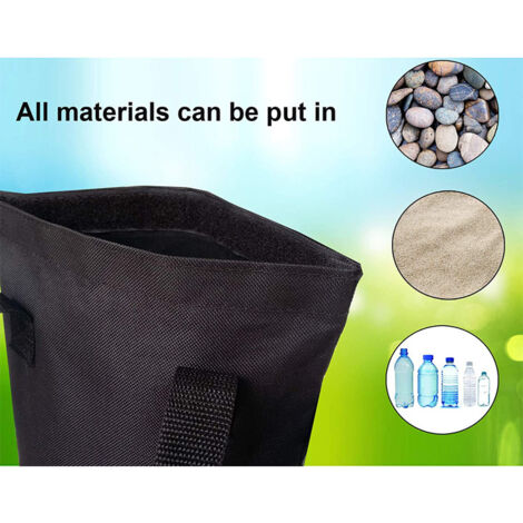 Borse Per Pesi Da Gazebo - 4 Sacchetti Per Tende Da Campeggio E Ombrelloni - Foto 2