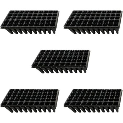 Set Da 6 Vassoi Portaoggetti In Plastica, Bassi E Rettangolari, Per Mensole E Cucina, Colore Nero