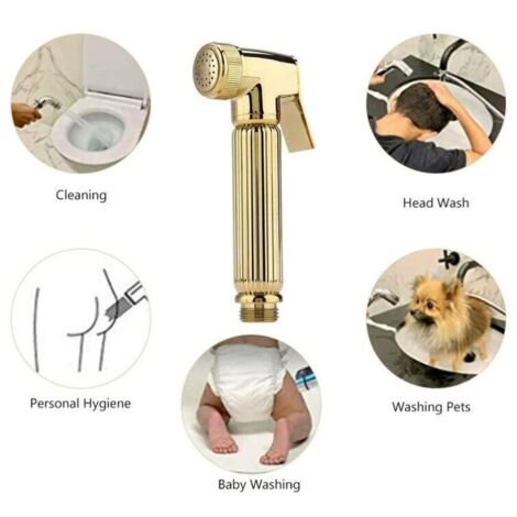 Douchette WC Bidet Portatile Con Tubo Flessibile,Spray Igienico Per Toilette E Pulizia Personale In Bagno 98975629