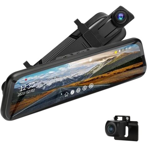 Specchietto Retrovisore Con Dash Cam 4K - Schermo 10" Touch, WiFi, Visione Notturna, Parcheggio Assistito - Foto 3