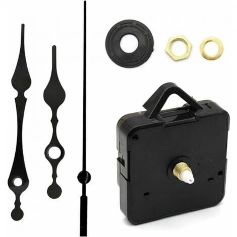 Kit Meccanismo Orologio Al Quarzo ISKAEN: Ricambio Fai Da Te Con Movimento, Lancette E Aste Di Varie Lunghezze. 4 Pezzi.