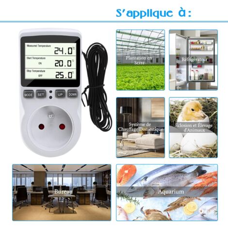 Termostato Caldaia Presa Per Regolatore Di Temperatura Digitale - Foto 10