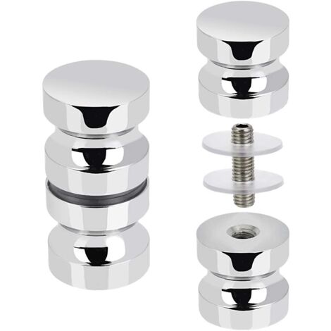 Maniglia Per Porta Doccia In Acciaio Inox Cromato, Fori Da 145 Mm - Lunghezza 200 Mm - Foto 8