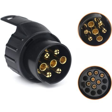 Torado Cavo Adattatore Per Rimorchio - 80 Cm, Da 13 Poli A 7 Poli, In Nylon Con Contatti In Rame, 12V, Ideale Per Auto E Rimorchi Vecchi