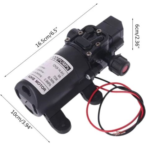 Pompa a Membrana ad Alta Pressione FL-40 40PSI Pompa a Membrana per Acqua Spruzzatore Autoadescante 17L / min 12V, Utilizzo Camper/Barca/RV/ Giardino/Industria Agricola | IT
