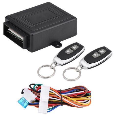 Kit Universale 2 Telecomandi Kit Chiusura Centralizzata Porte Auto Con 2 Telecomandi - Universale, Facile Installazione Senza Chiave