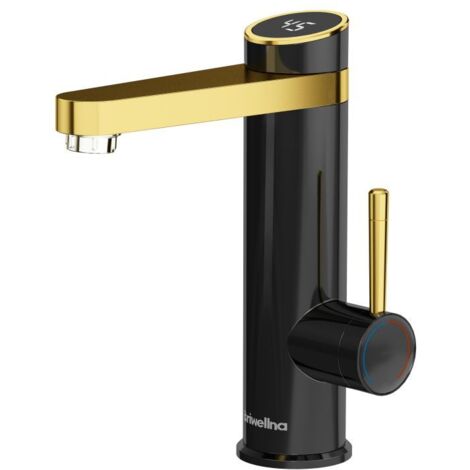 Rubinetto Elettrico Riscaldato 3300W A LED Con Rotazione 360° – Scaldacqua Istantaneo Per Cucina E Bagno, Doppio Isolamento E Schermo Temperatura, Facile Da Installare