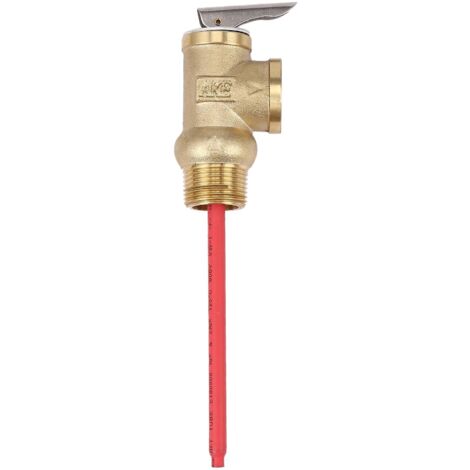 Valvola Di Sicurezza Temperatura E Pressione Per Scaldabagno, 99°C E 150 PSI, Sonda Estesa In Rame Da 10,8 Cm, Installazione Rapida
