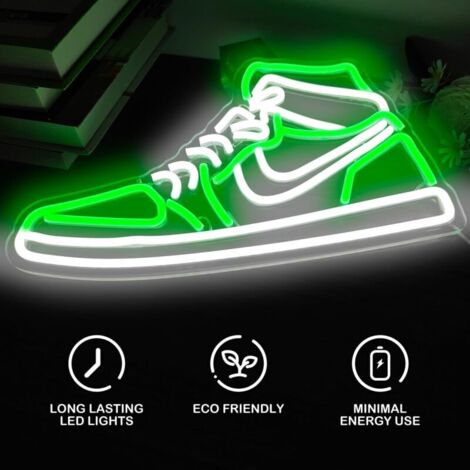 Insegna al neon per scarpe sportive, insegne luminose a LED per