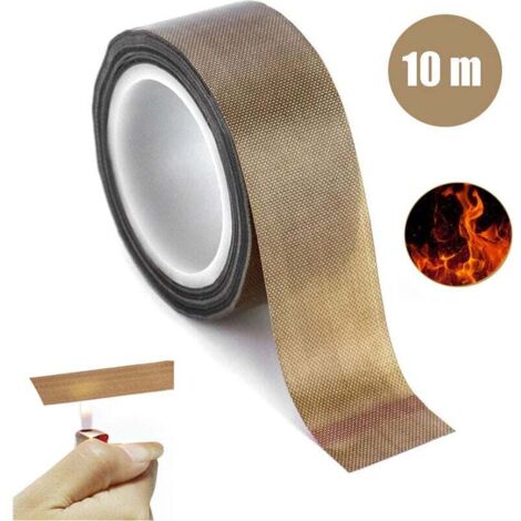 Nastro Ptfe Sencol Alta Temperatura - 50mm X 10m X 0.18mm Marrone Per Sigillature Nastro Ptfe Teflon