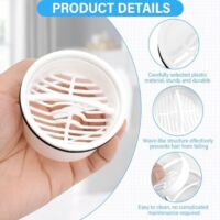 Filtro Capelli Per Scarico Doccia - Set In Plastica Dura, Compatibile Con Modelli 6960-6963 - Foto 6