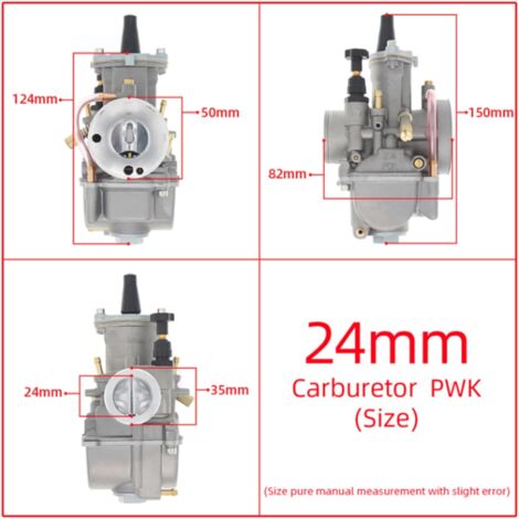 Carburateur Moto PWK 28 Mm - Pour 2T/4T, Compatible Yamaha, Mikuni, ATV, Quad - Amélioration Performance