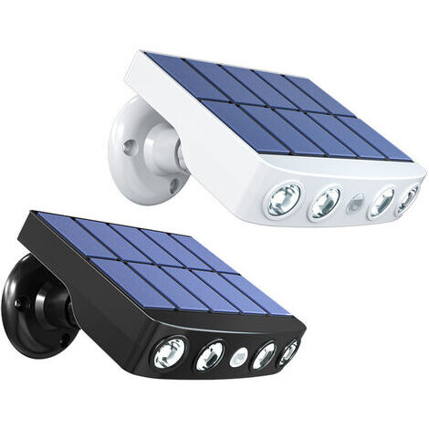 Solar-Bewegungsmelder-Licht Für Draußen – Wasserdicht, Mit Kamerattrappe, 360° Drehbar, 3600 MAh