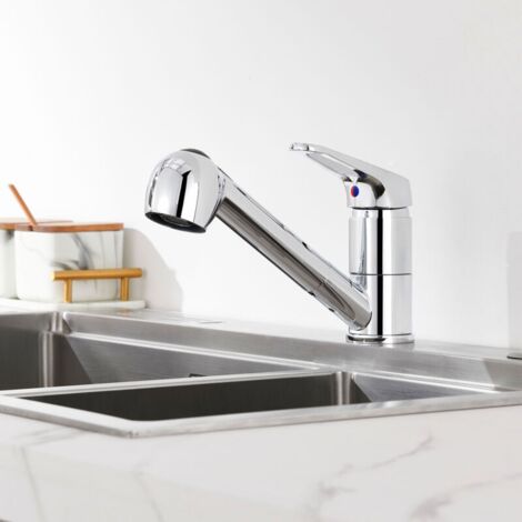 GROHE Start Küchenarmatur Für Durchlauferhitzer - Herausziehbare Brause Mit 2 Strahlarten