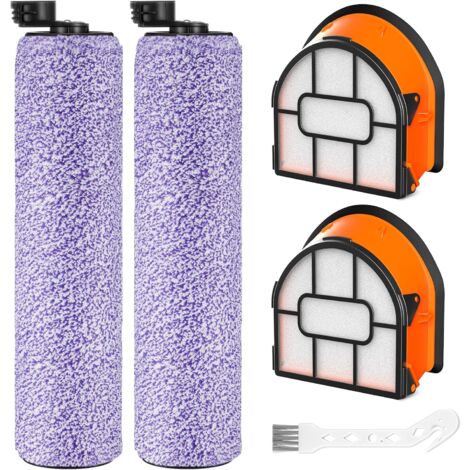 Ersatzteile Für Shark HydroVac XL 3-in-1 – 2 Rollenbürsten + 4 Schaumstofffilter + 1 Reinigungsbürste, Kompatibel Mit WD101/WD201 Modellen