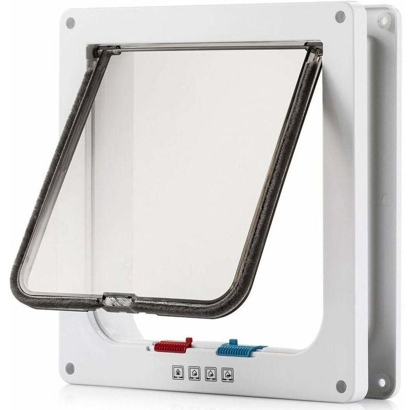 IISVGE -Puerta delgada para gato para ventanas, puertas para mascotas y