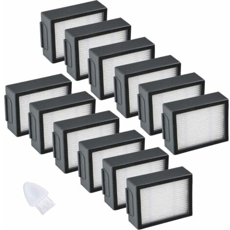 Ulisem Paquete de 12 filtros compatibles con iRobot Roomba serie e/i Filtro de repuesto de alto rendimiento - Accesorios para aspiradoras e5 e6 i3 i4 i6 i7 i7+ i8 i8+ (1/5)