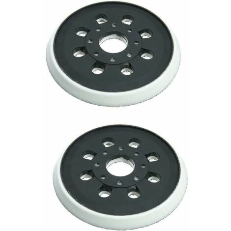 Ulisem Paquete de 2 almohadillas de repuesto para lijadora de 5 pulgadas y 8 orificios, compatibles con Bosch GEX 125-1 AE, PEX 220 A, PEX 220 AE (1/5)