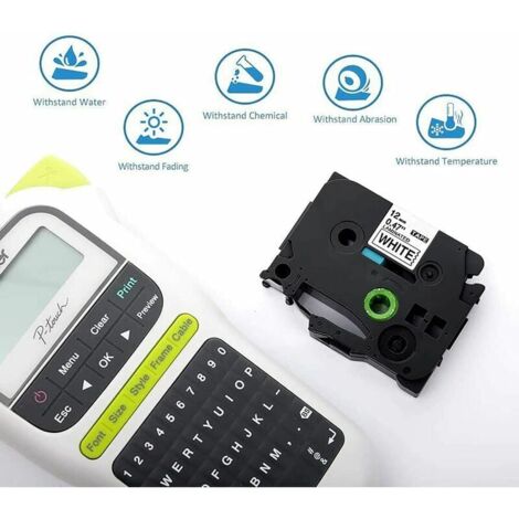 Cinta Brother P-touch TZe TZ Compatible Con Ulisem De 12 Mm Para - Foto 14
