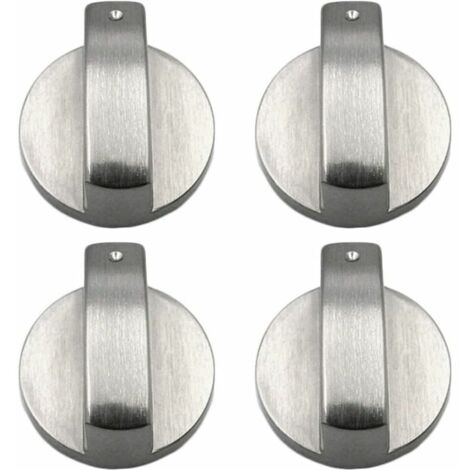 Ulisem 4 Piezas Perillas de Estufa Perillas de Estufa de Gas Perillas de Estufa de Gas de Metal Perillas de Estufa de Gas Control Perillas de Estufa de Metal para Cocina 6 mm (1/4)