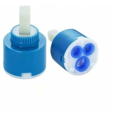 Ulisem Cartucho mezclador de cerámica Cartucho de grifo mezclador Cartucho de cerámica para grifo mezclador de baño o cocina (Azul 2 piezas 40 mm) LO-Ron
