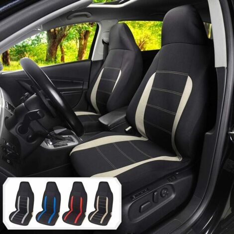Juego Completo De Fundas Para Asientos De Coche, Color Gris, Cubo Delantero