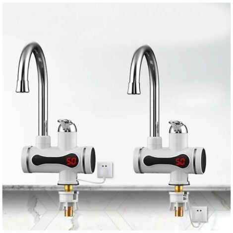 Ulisem 360 Grifo Calentador De Agua Eléctrico Instantáneo Grifo De Cocina Calor Rápido Led Nuevo - Estándar Europeo