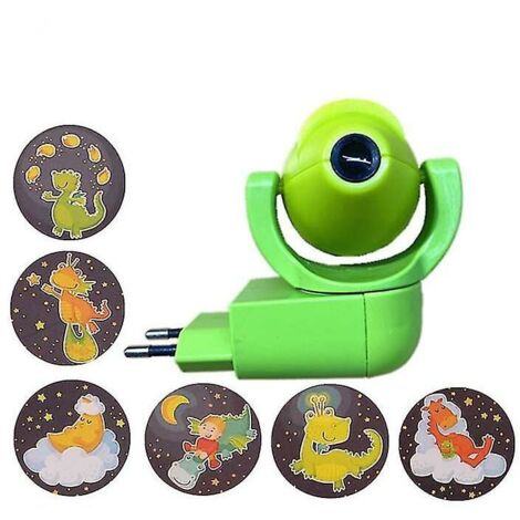 Proyector Ulisem Star Moon Animal proyector Led 6 imágenes Sensor UE enchufe luz nocturna para niños decoración de dormitorio de bebé (1/4)