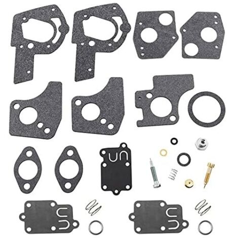 Ulisem Kit Reparación Carburador - Membranas - Junta para Motores Briggs & Stratton 3 a 5 HP HP 495606 494624 135292 135232 135212 270026 272538 272538S 272637.