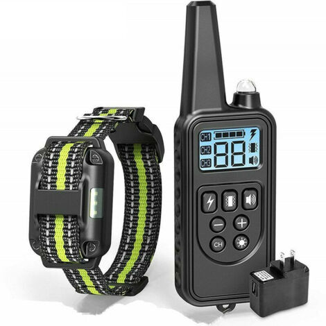 Collar de entrenamiento eléctrico para perros de 800m con pantalla LCD, collares recargables impermeables con Control remoto para mascotas Ulisme