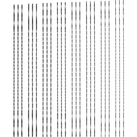 Paquete de 10 hojas de sierra de calar con dientes en espiral para metal, madera, plástico, aserrado, corte de madera, fabricación de joyas, manualidades de metal, 130 mm (1, 2, 4, 5, 6) (1/4)