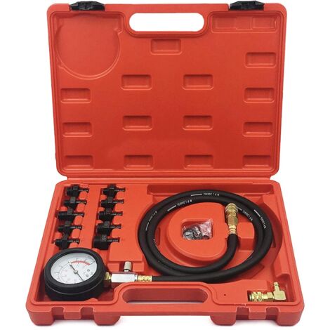 Kit de herramientas de diagnóstico de presión de aceite del motor con caja. (1/4)